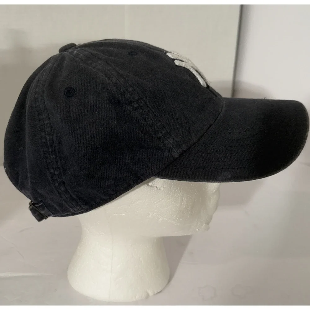 American Needle Coop New York Yankees Navy/Gray Washed-Fade Strapback Hat Cap VG
